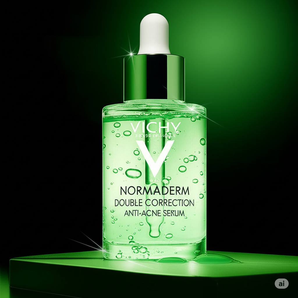 Rotina de 3 passos Vichy Normaderm para pele com acne.